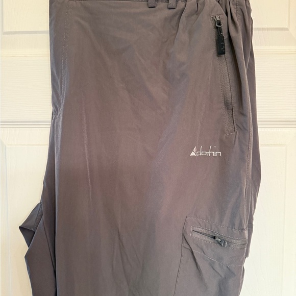 Grey Cargo Pants with Elastic Waistband - Picture 3 of 7